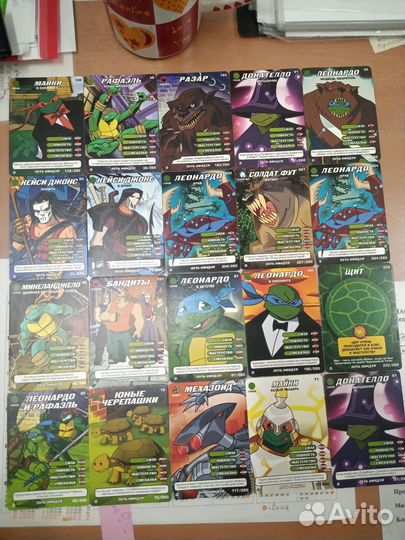 Альбом с карточками черепашки ниндзя