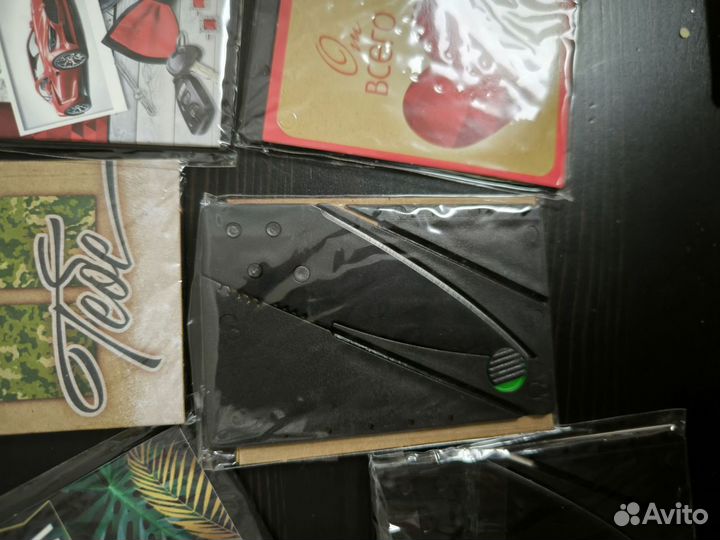 Нож визитка упаковка с открыткой в подарок