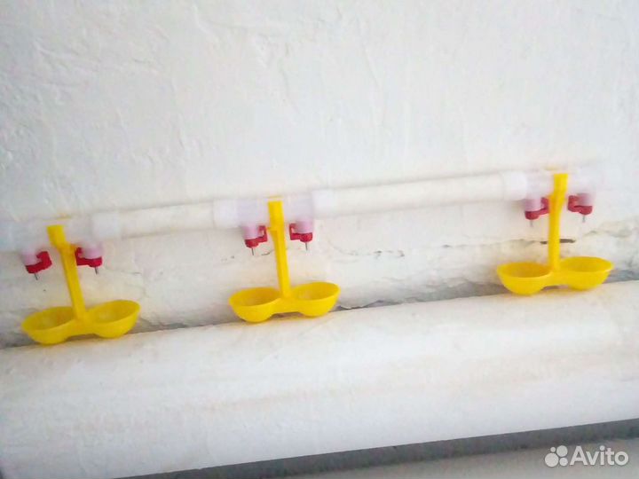 Ниппельная поилка двойная с каплеуловителем