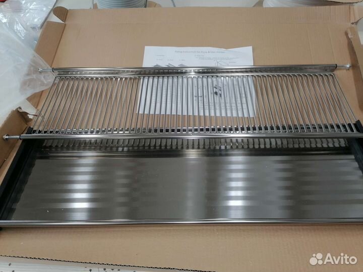 Сушилка для посуды в шкаф 80 см хром