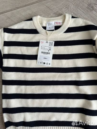 Джемпер свитшот детский zara новый 116