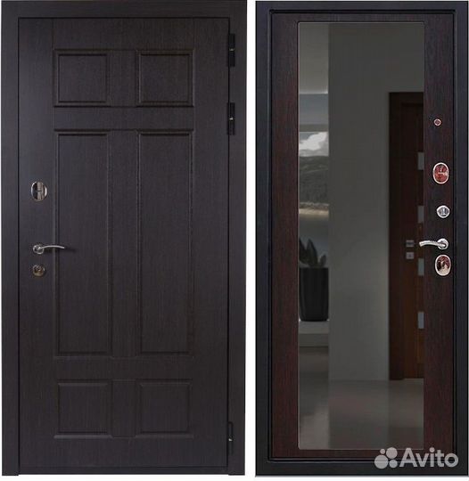Дверь с зеркалом венге арс-9