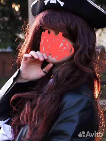 Парик коричневый