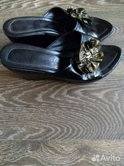 Сабо натуральная кожа