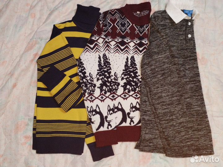 Вещи пакетом на мальчика 134 140