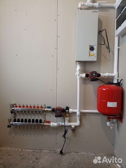 Монтаж систем отопления, водоснабжения, тёплый пол