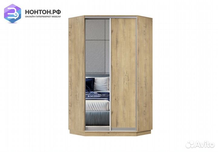 Шкаф-купе угловой двухдверный Нембус бунратти