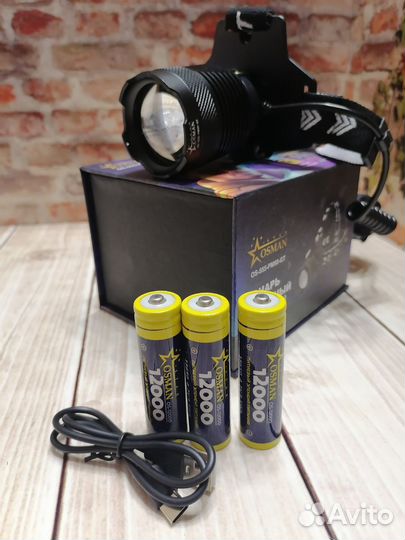 Налобный фонарь 3 км