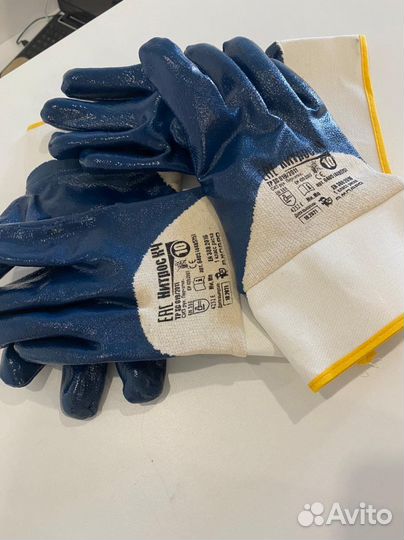 Перчатки защитные Нитрос. Прорезиненные