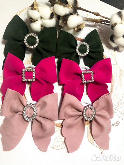 Резинки,заколки ручной работы