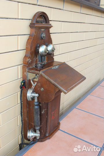 Настенный антикварный телефонный аппарат 1912 г