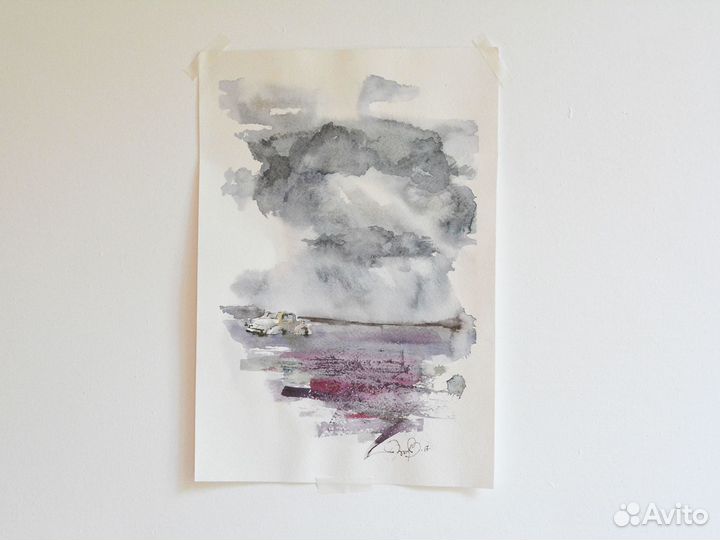 Интерьерная картина акварель