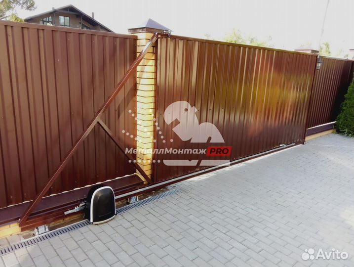 Откатные ворота с установкой. Гарантия