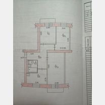 3-к. квартира, 62 м², 3/3 эт., Де-Кастри