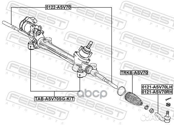 Тяга рулевая 0122-ASV70 0122-ASV70 Febest