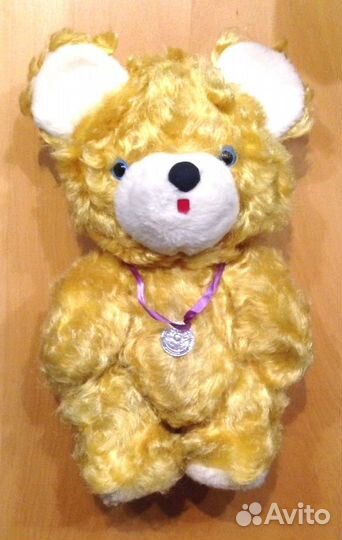 СССР плюшевая лиса, медведь большой кудрявый Мир