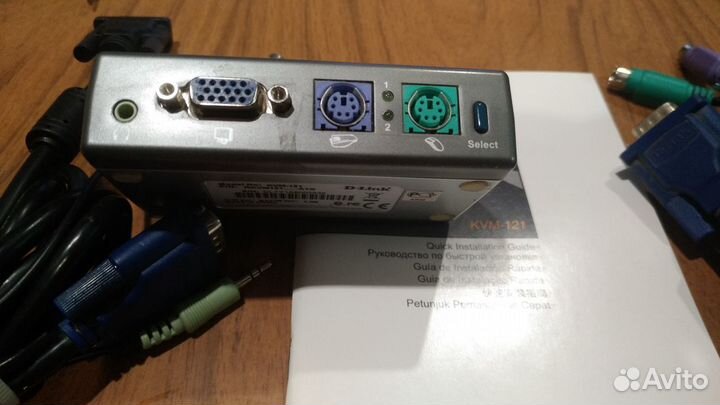 Kvm переключатель D-link KVM-121 2-х портовый