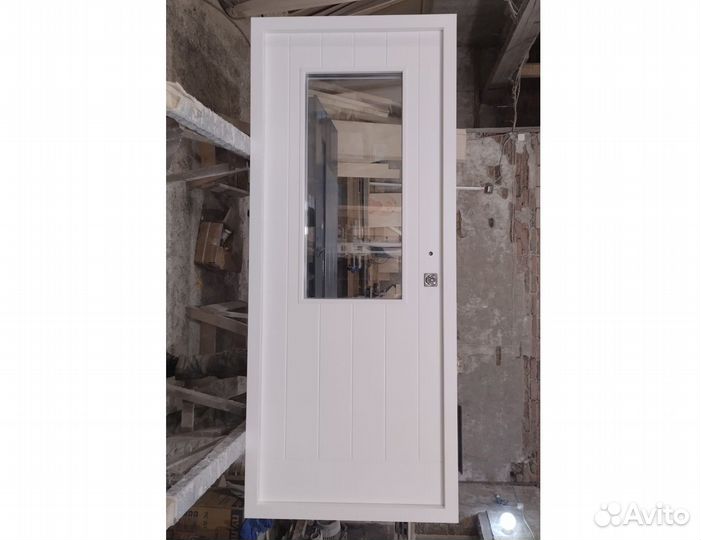 Дверь входная деревянная с коробом. см-4