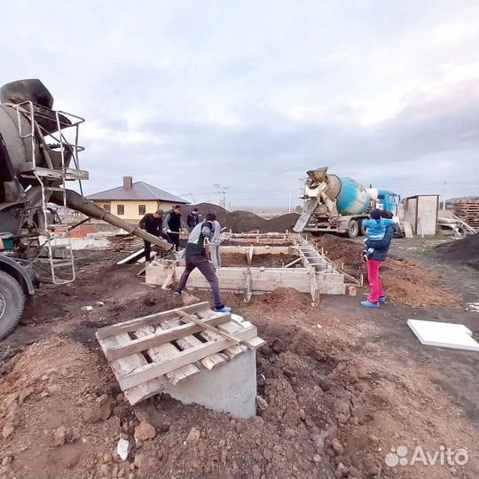 Бетон различных марок, лента 17 метров