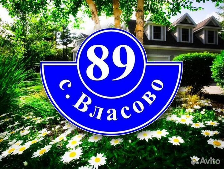 Адресные таблички из металла