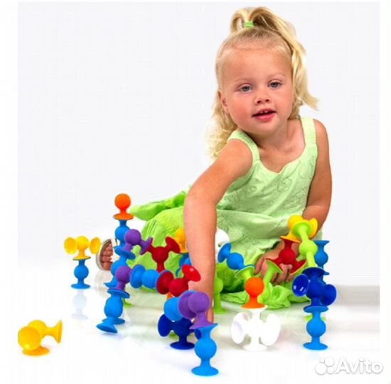 Прилипалы. Строительные блоки. Монтессори