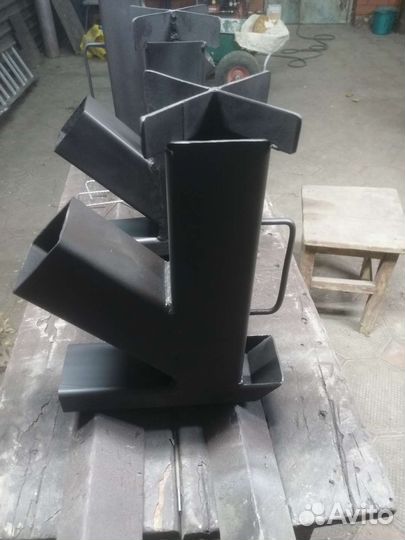 Печь-ракета