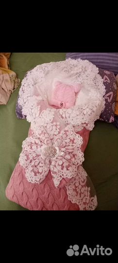 Конверт на выписку для девочки осень