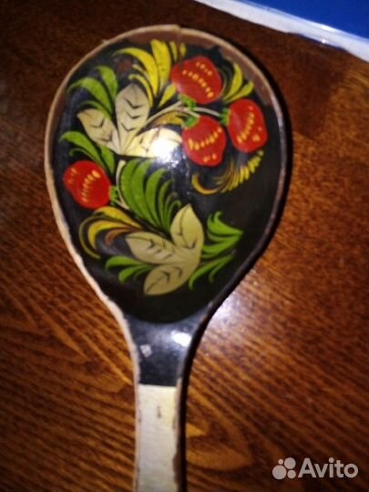 Набор для специй,ложка-половник хохлома СССР