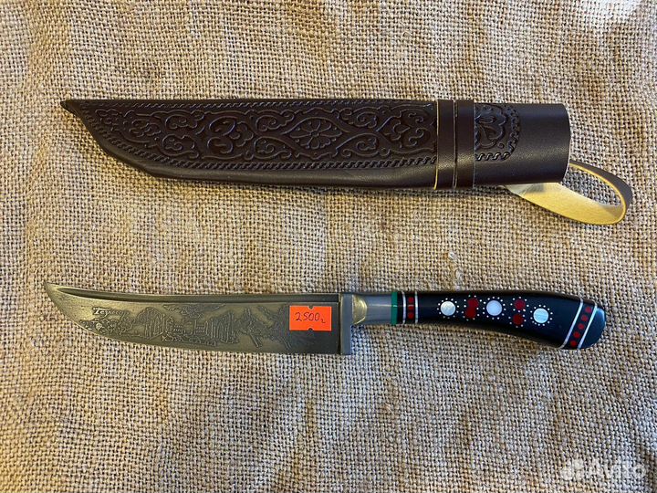 Нож Пчак с вытравлением