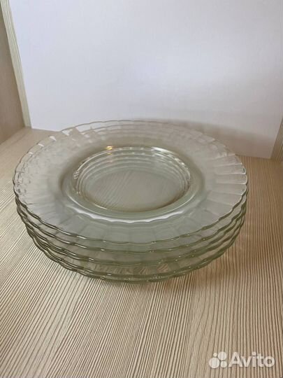 Тарелка стеклянная 6шт