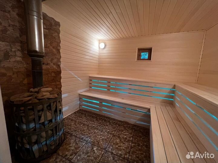 Баня 60 м² на участке 10 сот