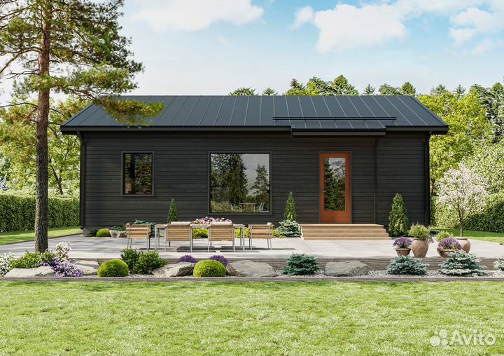 Каркасный дом под ключ 52 м²