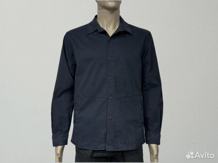 Рубашка мужская 46,48,50,52,54 размер синяя