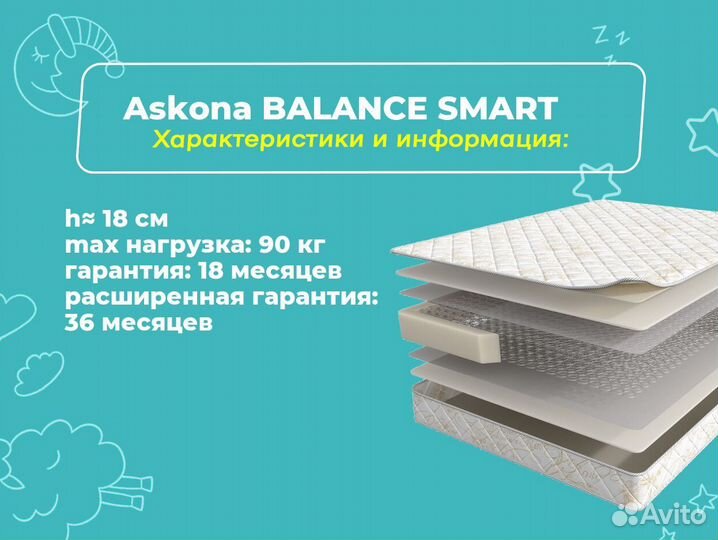 Матрас ортопедический 90х190