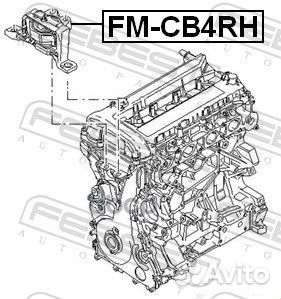 Подушка двигателя правая ford focus II 2004- FM