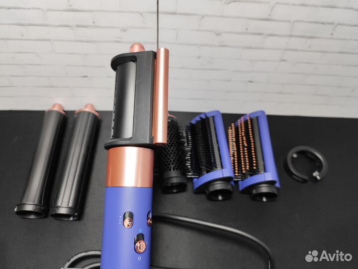 Стайлер dyson hs05 long синий с сумкой