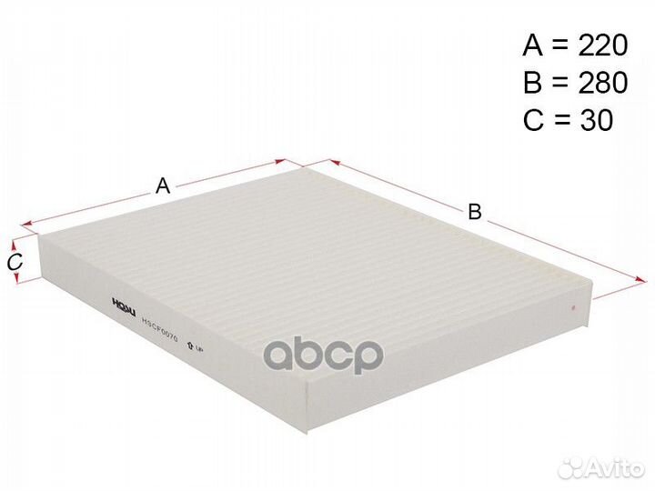 Фильтр салона volkswagen transporter T5 03/TOU