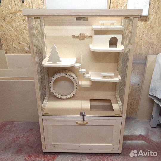 Клетка витрина для шиншиллы, дегу, хорьков, белок