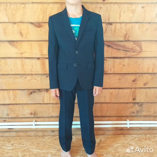 Школьный костюм для мальчика 146 синий