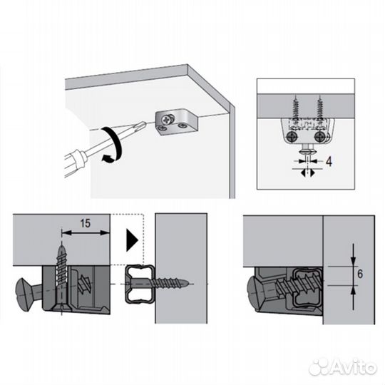 Hettich TZ 4 sтd (1000 шт.)