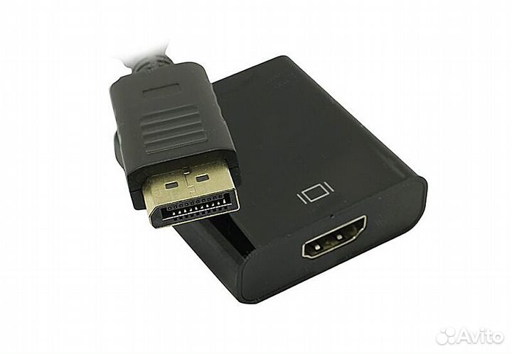 Адаптер H97 DisplayPort-M ) hdmi-F 250mm (Black)