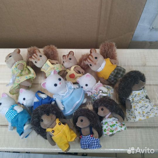 Sylvanian families ёжики, белки