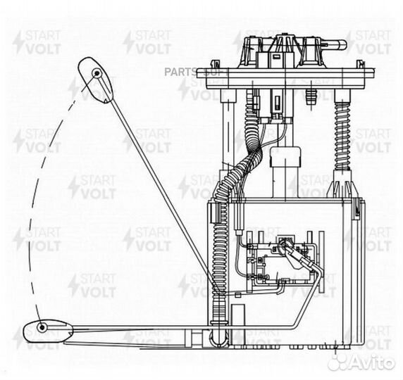 Модуль топливозаборника SsangYong Kyron (05) 2.0Xdi