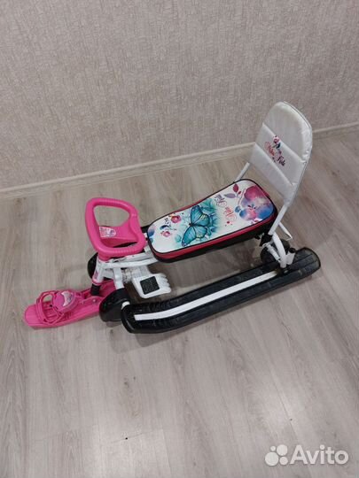 Детский снегокат с колесами