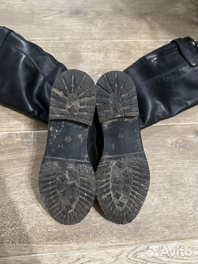 Сапоги кожанные женские демисезонные 39