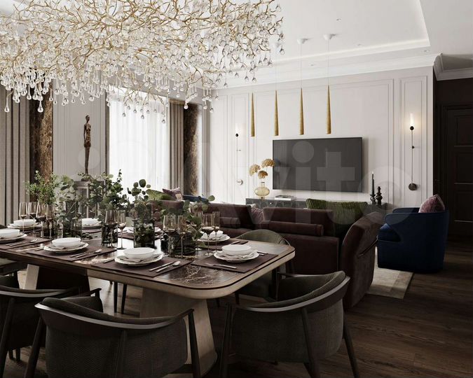 3-к. квартира, 113,6 м², 10/41 эт.