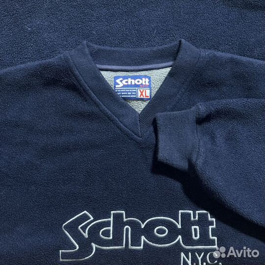 Schott nyc флис оригинал винтаж