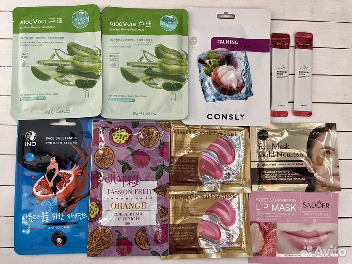 Тканевые маски для лица, патчи