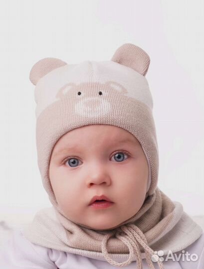 Шапка и снуд Журавлик 44-46 размер