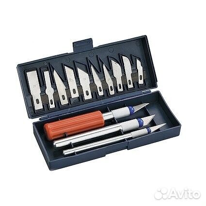 Набор ножей для резьбы по дереву в кейсе